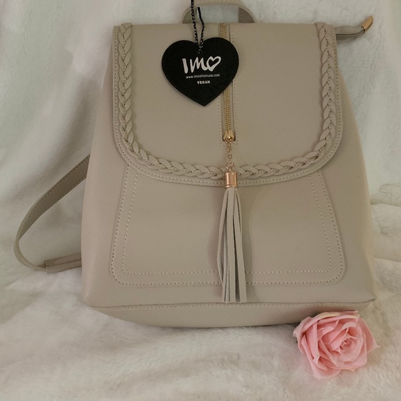IMOSHION Flap Front Tassel Backpack MW1256-9110 Montana West Floral Embroidered Collection  main image 3